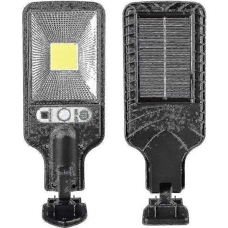 Lampadaire solaire COB/LED avec détecteur de mouvement, étanche, pour jardin, cour et espaces extérieurs (1/5)