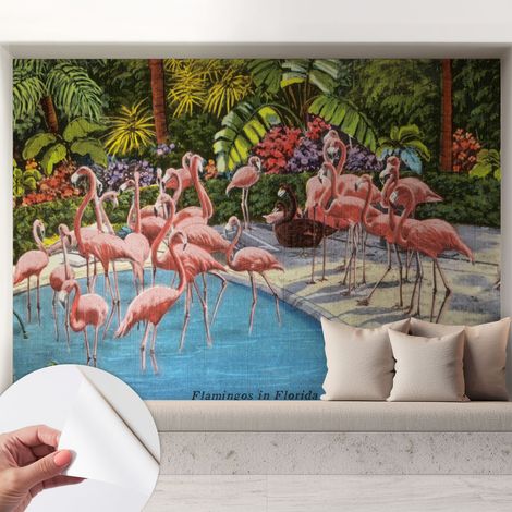 Fotomurale adesivo stickers - murali decorativo - soggiorno moderno - effetto realistico - Scena esotica 208x146 cm (1/5)