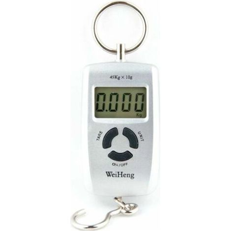 Electronic Luggage Scale/Digital Hanging Scale Gray 45kg/10g (1/3)