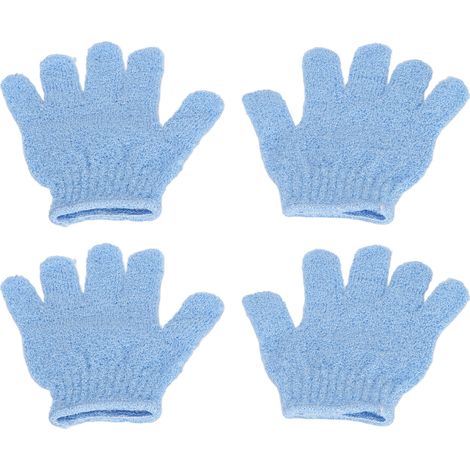 paires de gants de bain exfoliants pour un nettoyage en profondeur, gants de douche exfoliants pour le bain à domicile (1/5)