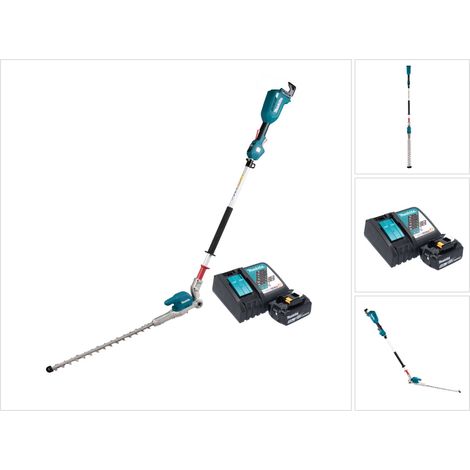 Makita DUN 500 WRT Akku Heckenschneider 18 V 50 cm Brushless + 1x Akku 5,0 Ah + Ladegerät