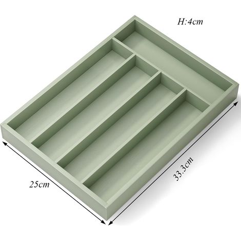 boîte de rangement pour couverts-vert -tiroir à couverts (1/5)