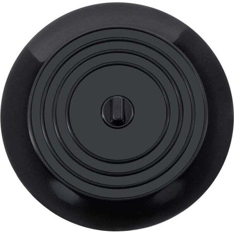 Bouchon anti-odeur en silicone noir épaissi et élargi de 15 cm pour évier, siphon de sol, adapté à la cuisine, à la salle de bain et à la buanderie (1/4)