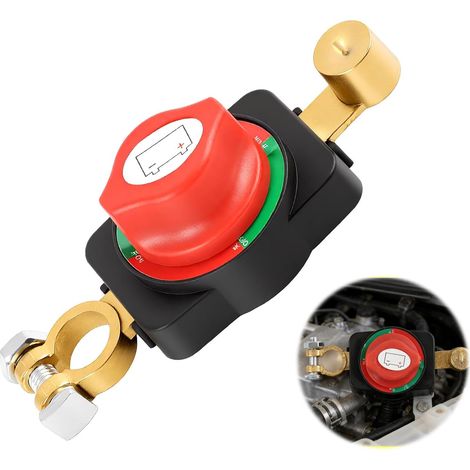 12V-48V Auto and Marine Battery Splitter Main Switch IP56 Waterproof for Car, Truck, Boat, Motorhome, Van, ATV, Protection and Energy Saving (1/5)