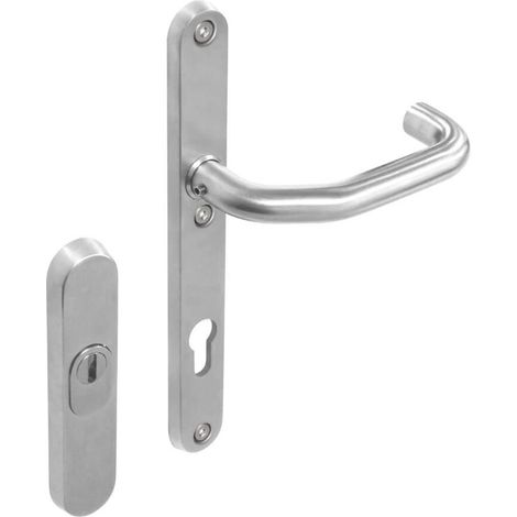 Ferrures de porte d’entrée Vurano protection anti-traction PC étroit 92mm acier inoxydable - 0035.398349 (1/2)