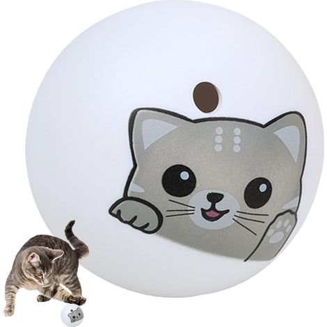 Balle de Jouet pour Chat, balles de Jouet pour Chat à l'à - Jouets Amusants pour Kitty,Jouets de Balle de Classiques drôles, Balle de Interactive, Jouets d'exercice d'à de de pour (1/5)