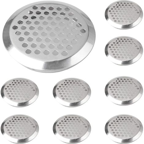 Grille De Ventilation Ronde - Acier Inoxydable 53 mm - Pour Meubles Cuisine Extérieure Armoires Congélateurs - 30 Pièces (1/5)