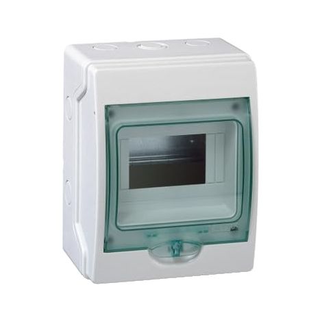 Mini coffret étanche - 1 rangée - 6 modules - Mureva