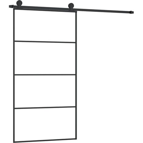 Maison Exclusive - Schiebetür mit Beschlag 102,5x205 cm ESG-Glas