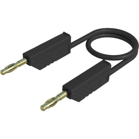 Hirschmann Test & Measurement MLN 50/2,5 SW Cordon de mesure Banane mâle 4 mm Banane mâle 4 mm 0.50 m noir 1 pc(s) (1/2)