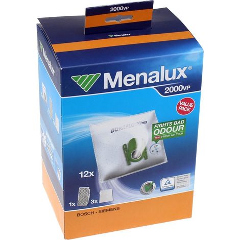 Electrolux - bolsa para aspiradora menalux - 2000vp - 12 bags+1hepa+3mcf - 9001671669 - 7319599013456