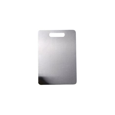 Planche à découper en acier inoxydable de taille moyenne (1/2)