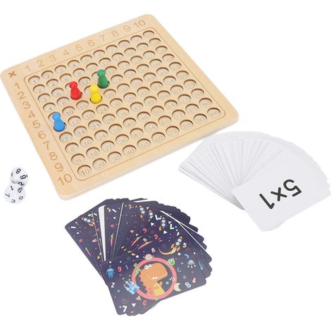 Table de multiplication pour enfants, jeu de comptage Montessori, table de multiplication en bois, jeu de société (1/5)