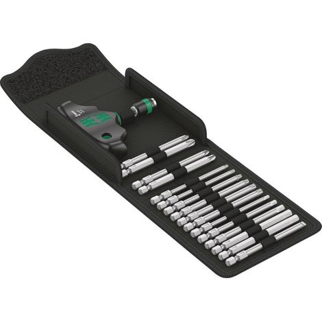 Wera juego de destornilladores KK 400 de 17 piezas con cuchillas intercambiables - 5057470001