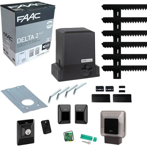 FAAC 740 DELTA 2 1056303445 KIT 500 kg 6 m Rayonnage automatisé Porte coulissante