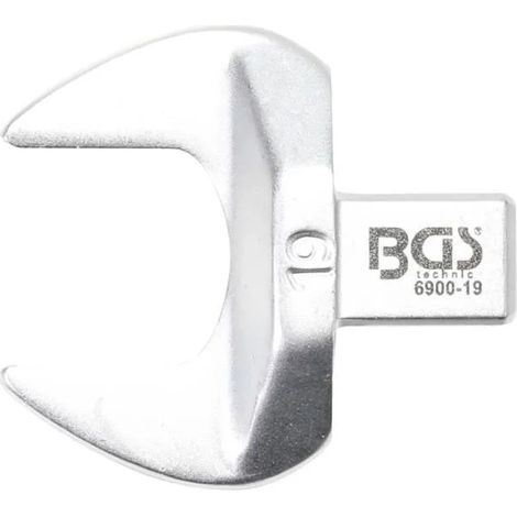 Bgs Clé plate 19 mm chrome finition chromé mat