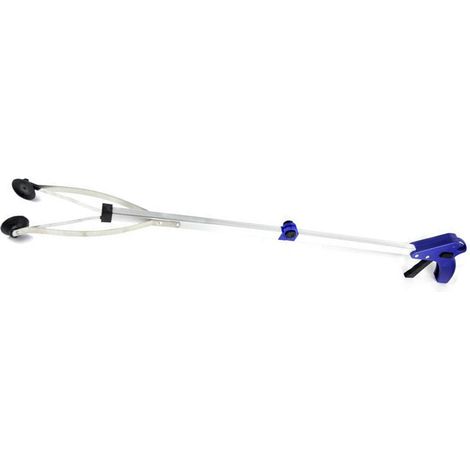 Langer Greifer - Tragbares, faltbares Greifwerkzeug 81 cm mit Saugnäpfen (Aluminiumlegierung, Blau, Einzelstück) (1/5)