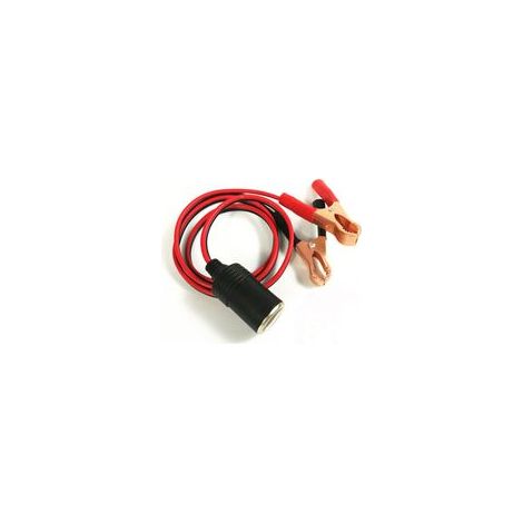 Adattatore per accendisigari auto 12V, connettore femmina a morsetto a coccodrillo, cavo di prolunga per adattatore batteria, spina per auto (1 pezzo) - Crezuo