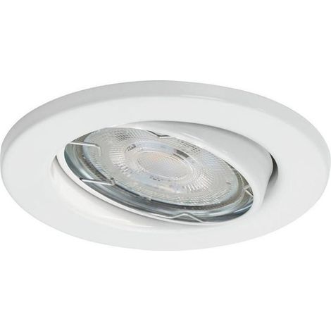 Spot encastré orientable GU10 8,6 cm blanc