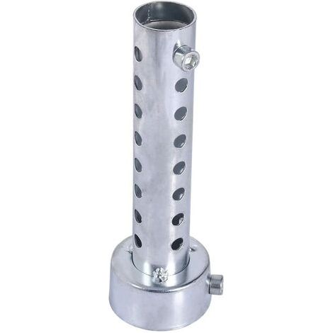 Universal Motorcycle Exhaust Muffler Bezel Insert (Silver) (45mm) (1/4)