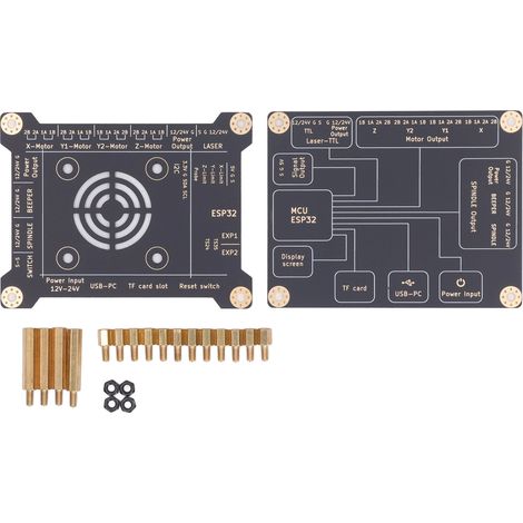 Carte de contrôle MKS DLC32 V2.1 pour graveuse laser, commande hors ligne 32 bits WIFI, boîtier de protection pour carte mère de machine de gravure. (1/5)