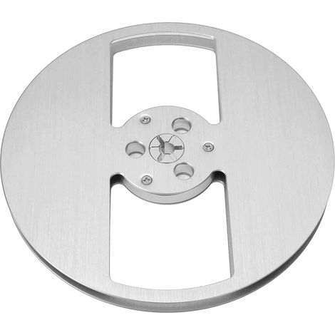 Bobine vide 1/4 7 pouces en alliage d'aluminium, ouverture à 2 trous, pour machine, compatible TEAC Silver (1/5)