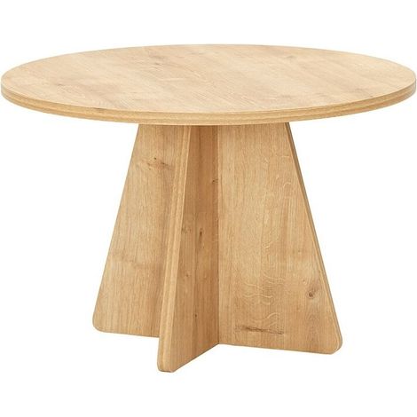 Mesa auxiliar redonda de melamina Mushroom 60 - Roble (1/5)