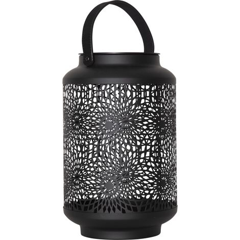 STAR TRADING LANTERNE SOLAIRE LED MANDALA 30 CM NOIR - LAMPE SOLAIRE EN MÉTAL - ÉTANCHE - FONCTION MINUTEUR CAPTEUR CRÉPUSCULAIR (1/5)