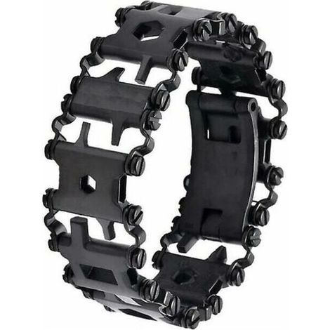 29 en 1 outil multifonction bracelet outil de réparation de tournevis en acier inoxydable noir (1/4)