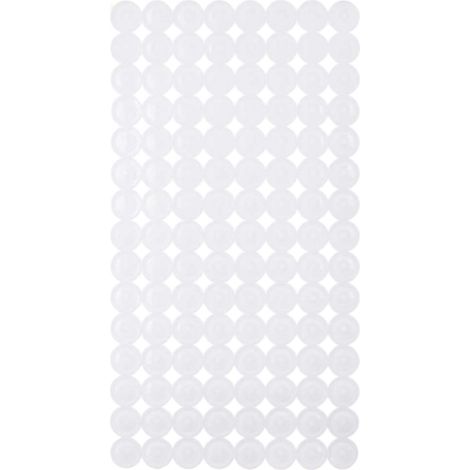 Tappetino antiscivolo per bagno 68x36 cm bianco (1/5)