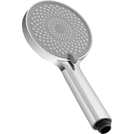 Doccetta tonda H 24 cm in ABS cromato lucido con 3 tipi di getto (1/3)