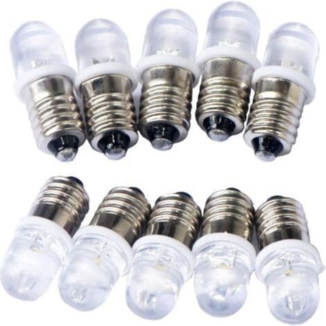 10 Stück E10 12V LED-Spotlampen, warmweiß - Crezuo (1/3)