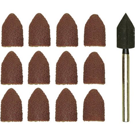 Set de 10 brosses abrasive granulation K80/K150 13 x 9mm Proxxon Micromot (1/4)