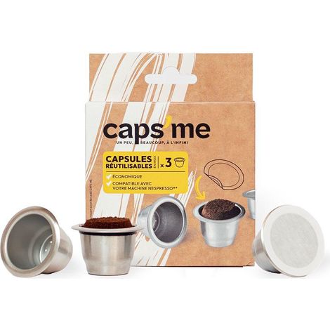 Caps-me Capsule Riutilizzabili Grigie Eco per Nespresso