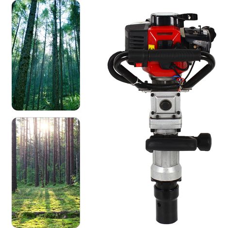 YISSALE – Tarière thermique 32.6cc – Moteur 2 temps 900W – Énergie d'impact 20-45J – Fréquence d'impact 1200-2200r/min – Réservoir 0 (1/5)