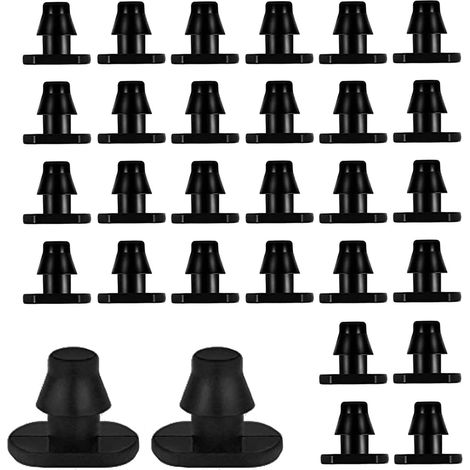 Lot de 30 embouts cannelés de 1/4 pouce pour tuyaux d'irrigation goutte à goutte, compatibles avec les raccords de tuyau de 1/4 pouce. (1/5)