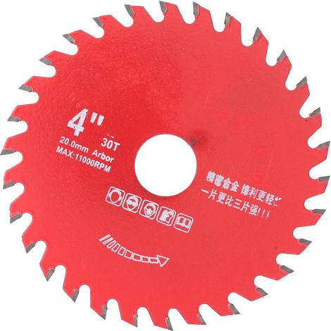 Lame de scie circulaire en carbure pour charpente, disque de coupe en acier allié pour le travail du bois, quincaillerie 4x30T (1/5)