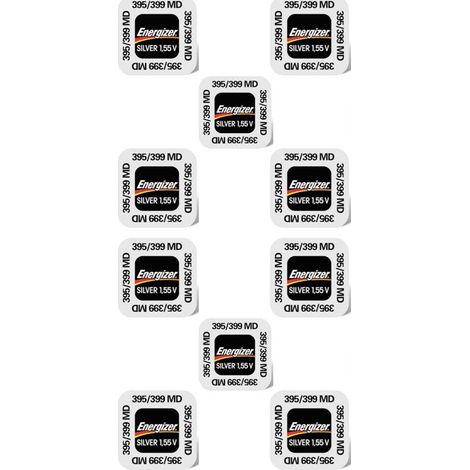 .10 Piles Energizer 395/399.