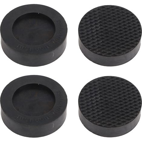 Lot de 4 patins anti-vibrations antidérapants en caoutchouc pour pieds de machine à laver/sèche-linge (1/5)