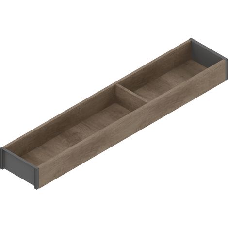 Blum Ambia-Line Schubkastenrahmen schmal - 522x100x50mm, Nebraska Eiche Stahl