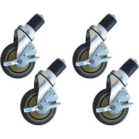 WT SQ Roues set de 4 - avec freins - 5 Inch / 12.7 cm - Maxima