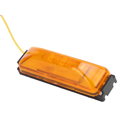 Universelle, wasserdichte 12/24V 4LED-Seitenmarkierungsleuchten in Gelb für LKWs, Anhänger und schwere Nutzfahrzeuge. (1/5)