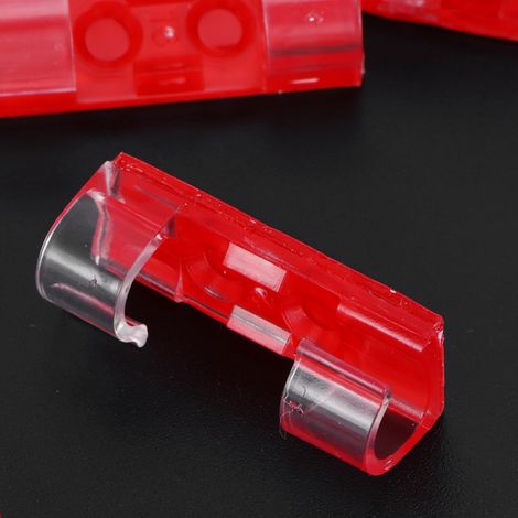 Packung mit 20 selbstklebenden Kabelbindern, Clips und Kabelbefestigungen, Schreibtisch-Organizer (transparent) (1/5)