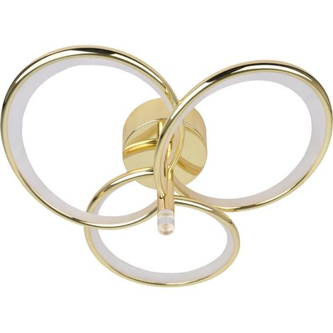 Plafoniera LED 3 anelli oro 30W Azina Light Prestige (1/2)