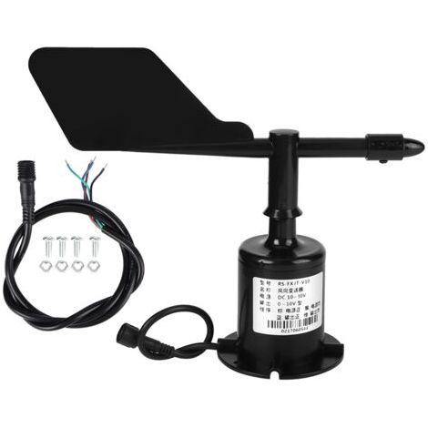 QORVA- Anémomètre de capteur de vitesse du vent en polycarbonate de sortie de signal environnemental 0-10V 8 directions (1/5)