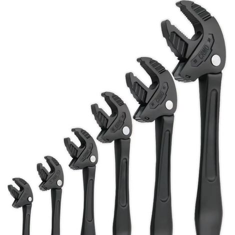Clé à cliquet industrielle robuste (16-19 mm) - Outil à mâchoires larges et réglables pour la réparation automobile et la plomberie (1/5)