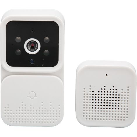 Sonnette Vidéo Sans Fil HD avec Audio Bidirectionnel, Vision Nocturne, Notifications Instantanées par Application