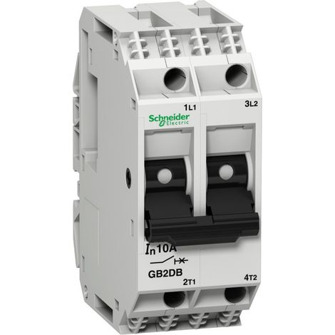 TeSys GB2-DB - disjoncteur pour circuit de contrôle - 10A - 2P - 2d - GB2DB16