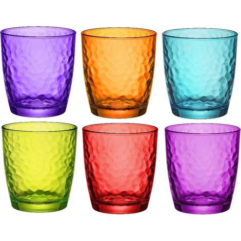 Bormioli Rocco Bicchieri Palatina Multicolor colorati Bicchiere 32 cl Set 6 Pz