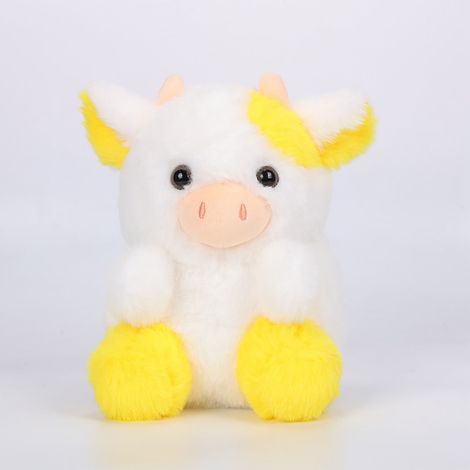 Peluche Vache Fraise - Jouet Rembourré Souple 20 cm - Coussin Décoratif et Réconfort pour Enfants - Lot de 1 (1/3)